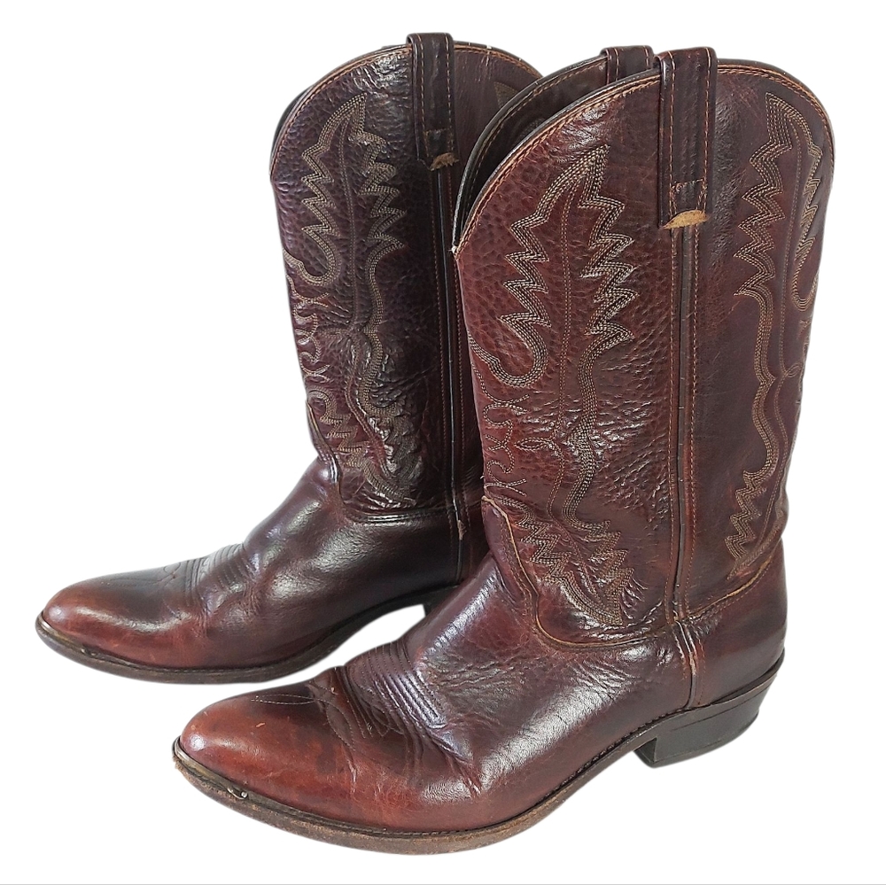 Brahma Brown Western Cowboy Boots